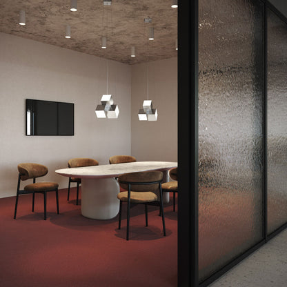 Tetra LED Pendant Light in living room.