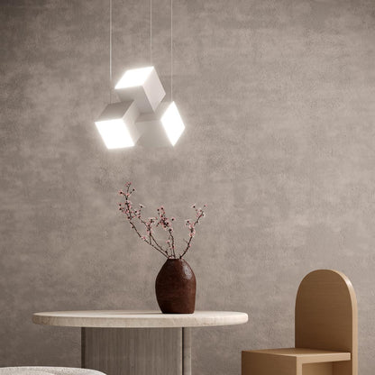 Tetra LED Pendant Light in living room.