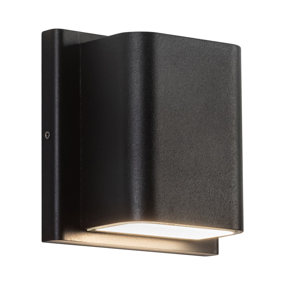 Tolan Outdoor LED Wall Light in Black.