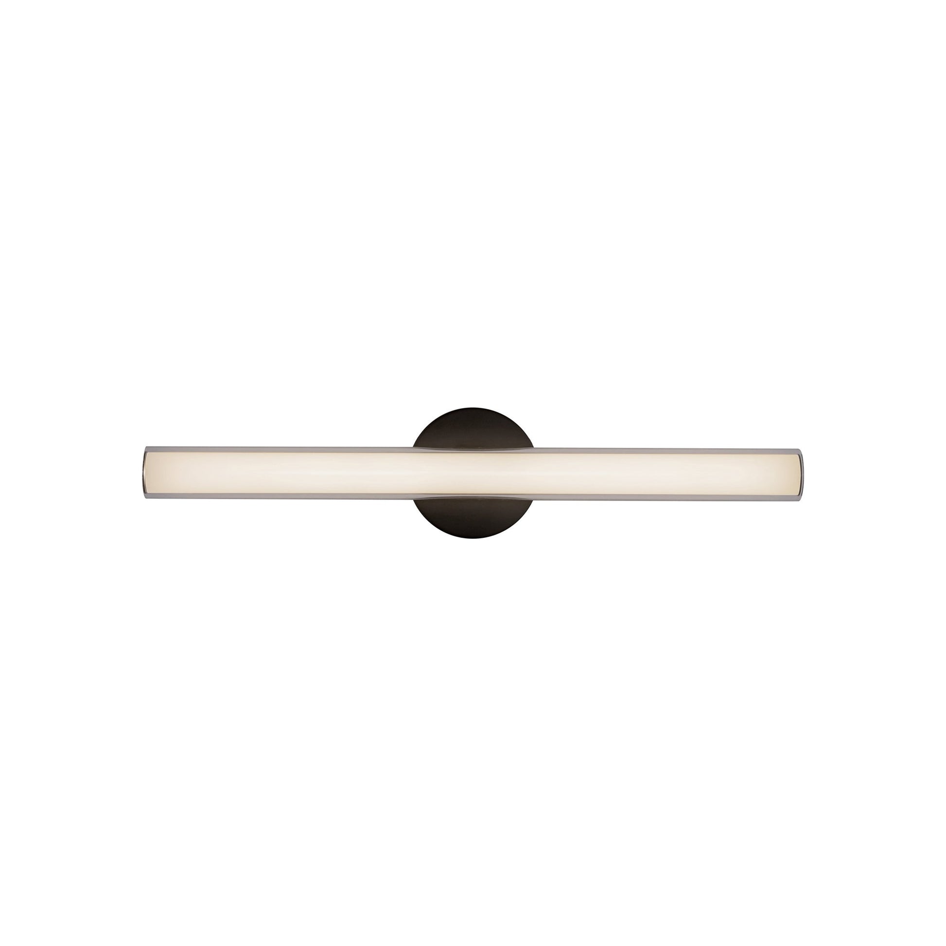 Tole LED Bath Wall Light in Black (24.13-Inch).