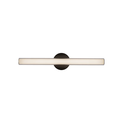 Tole LED Bath Wall Light in Black (24.13-Inch).