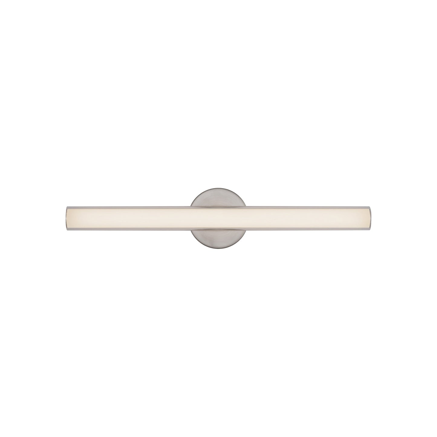 Tole LED Bath Wall Light in Brushed Nickel (24.13-Inch).