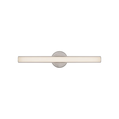 Tole LED Bath Wall Light in Brushed Nickel (24.13-Inch).