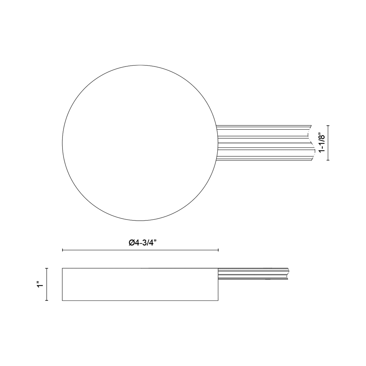 TR989361 Trilo Track Canopy and Driver Cover - line drawing.