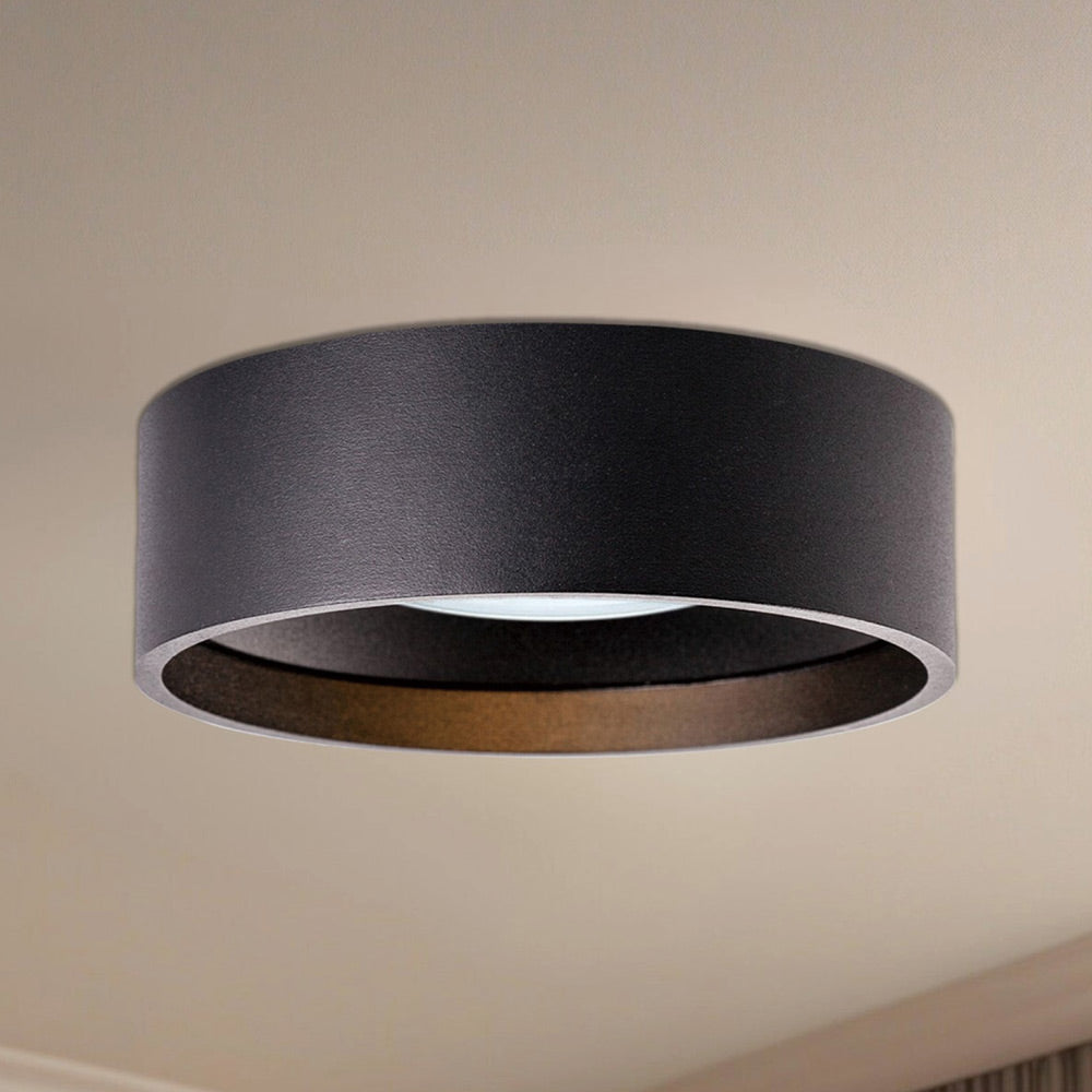 Trenton Outdoor LED Flush Mount Ceiling Light in Detail.