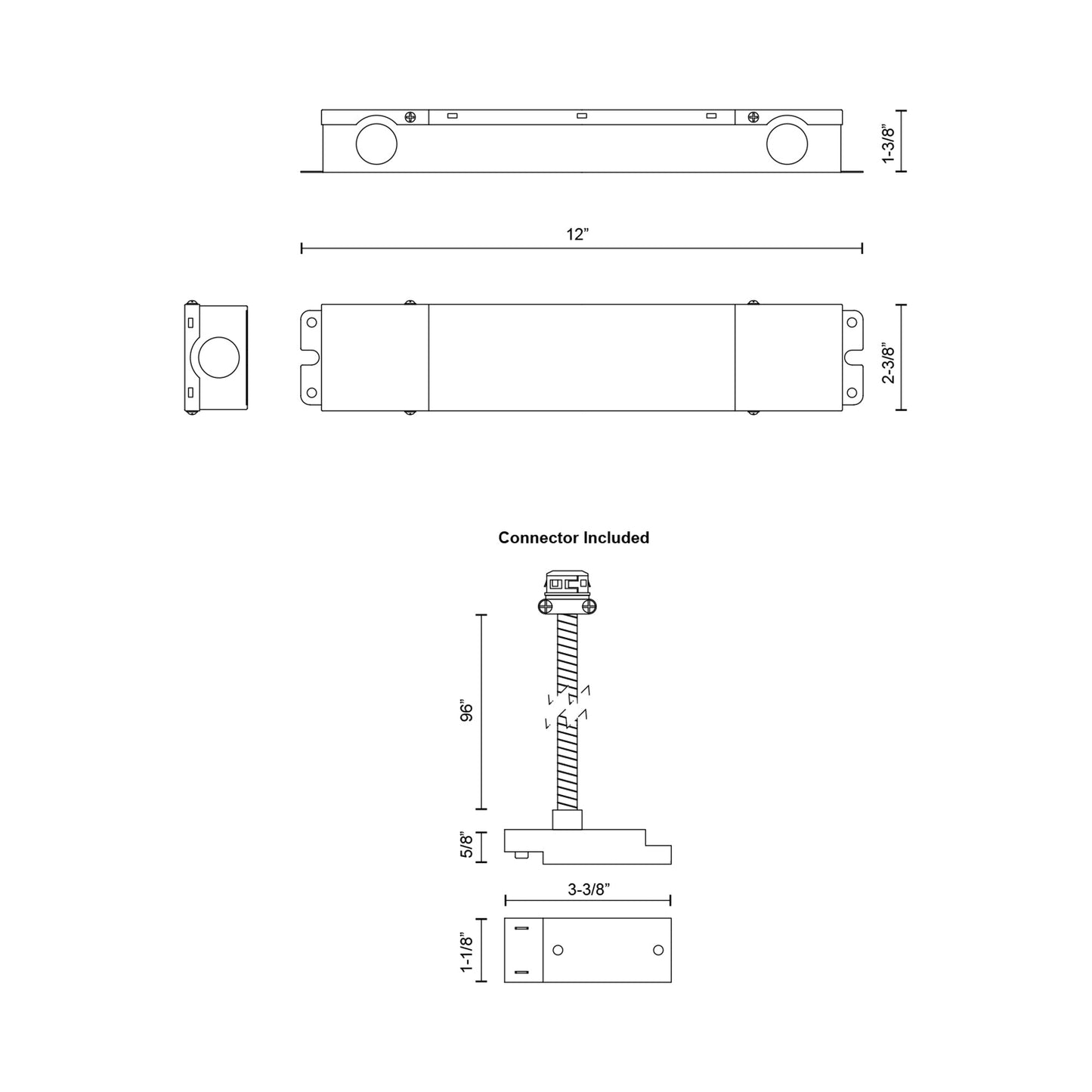 Trilo Track Remote Driver - line drawing.