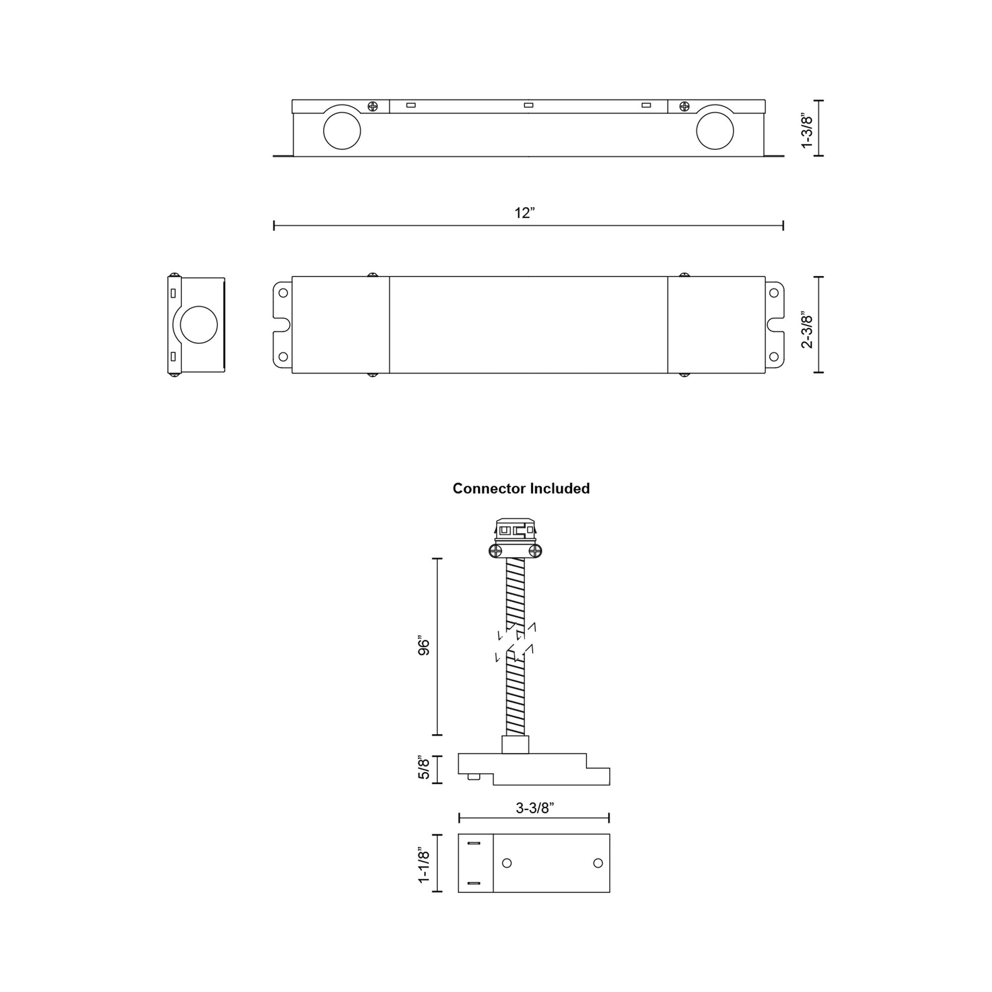 Trilo Track Remote Driver - line drawing.