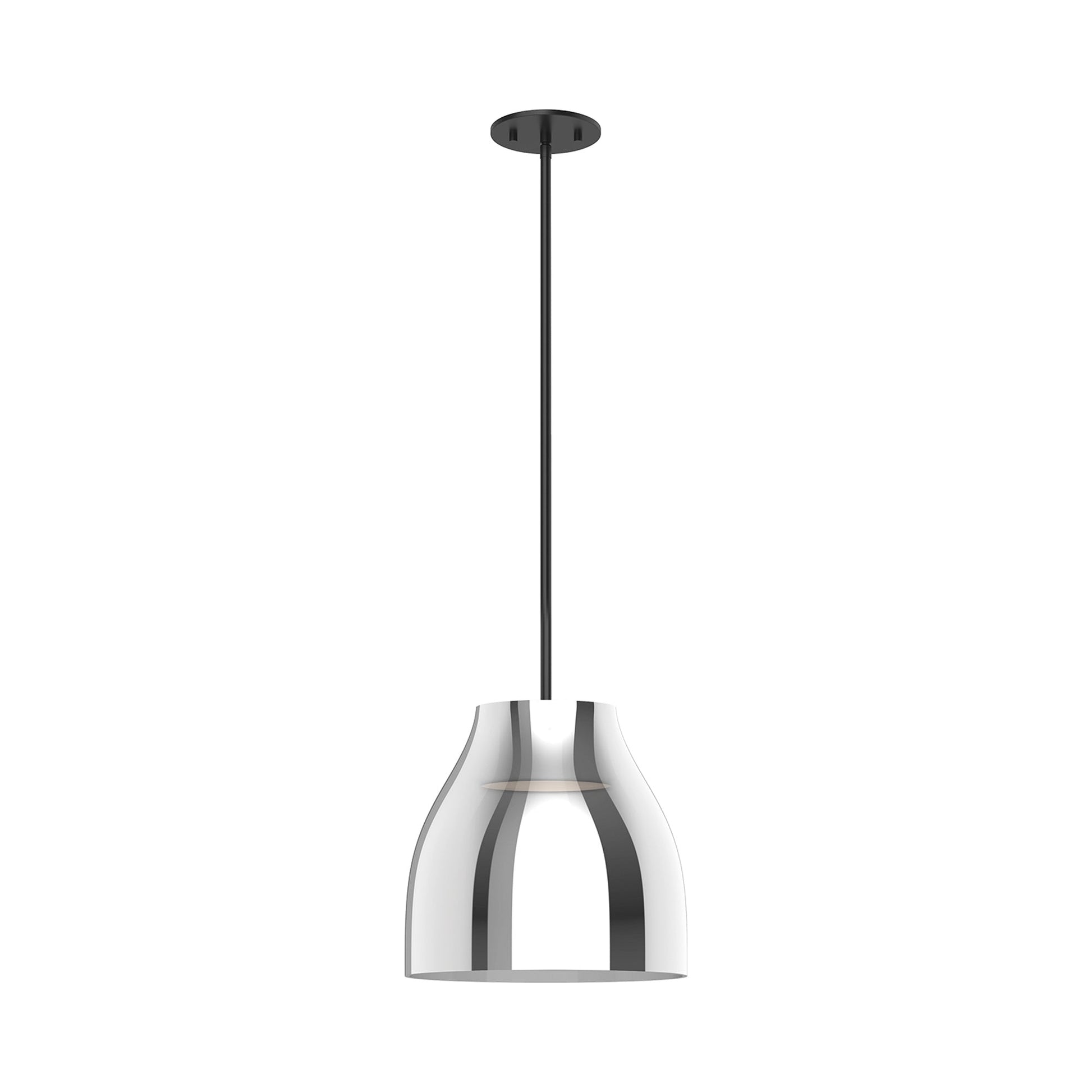 Trinity LED Pendant Light in Chrome (11.38-Inch).