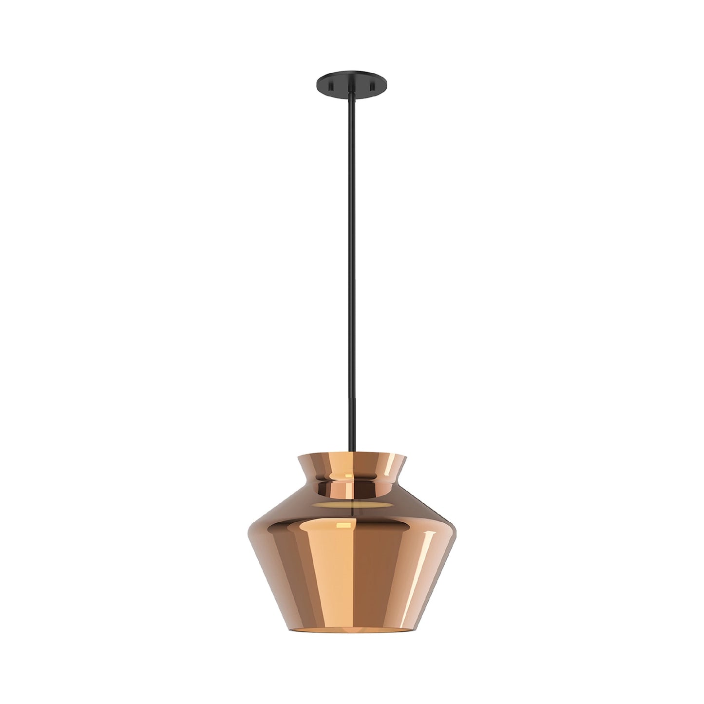 Trinity LED Pendant Light in Copper (13.18-Inch).