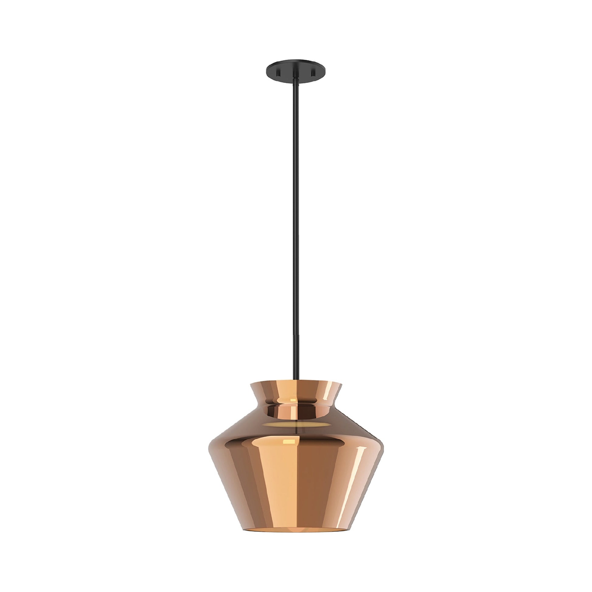 Trinity LED Pendant Light in Copper (13.18-Inch).