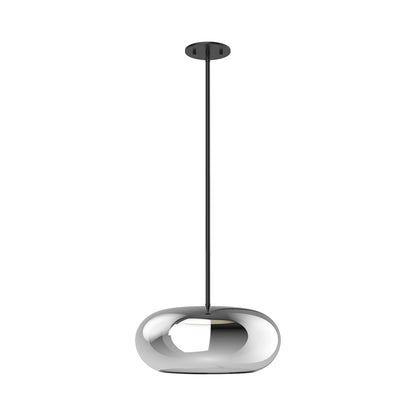 Trinity LED Pendant Light in Chrome (14.25-Inch).