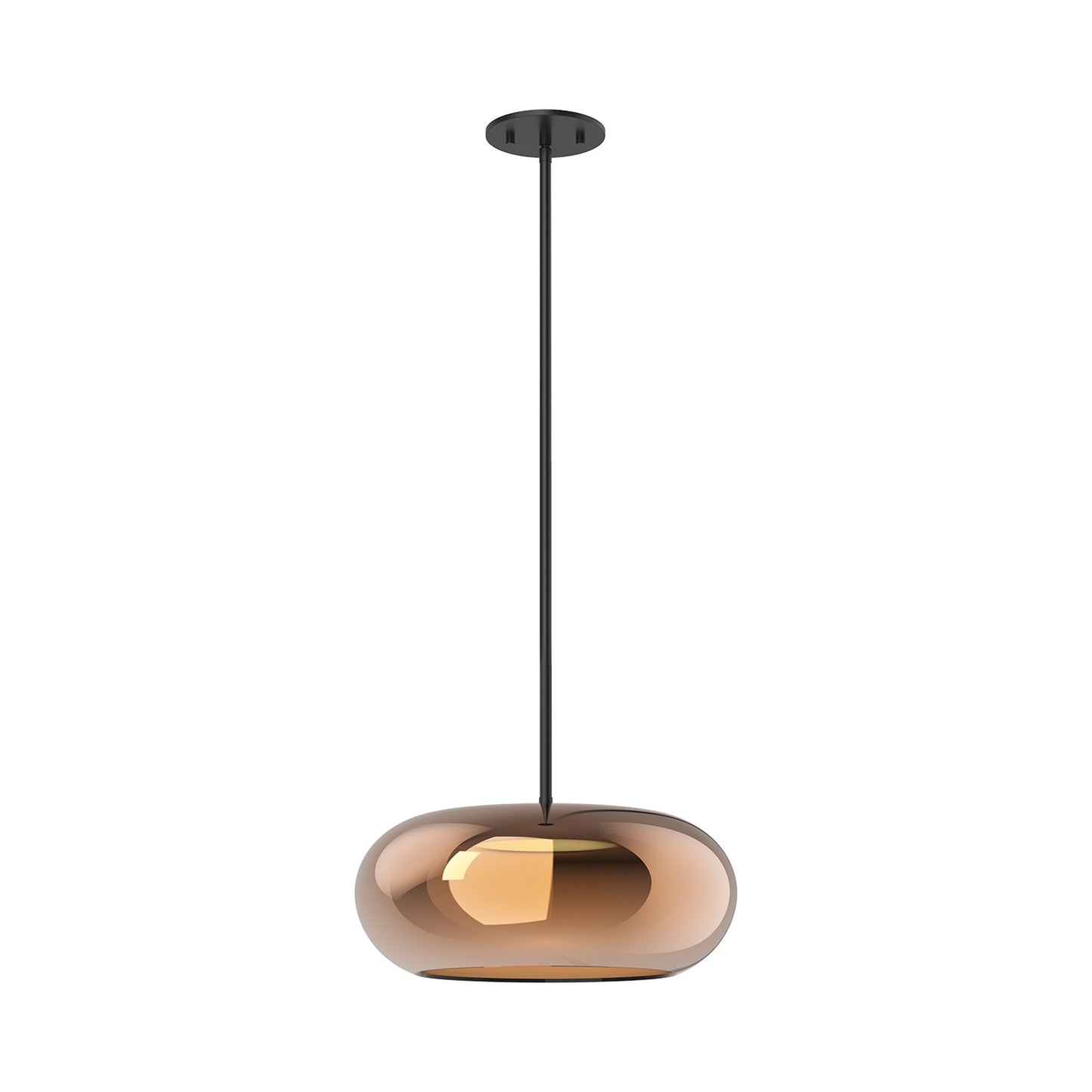 Trinity LED Pendant Light in Copper (14.25-Inch).