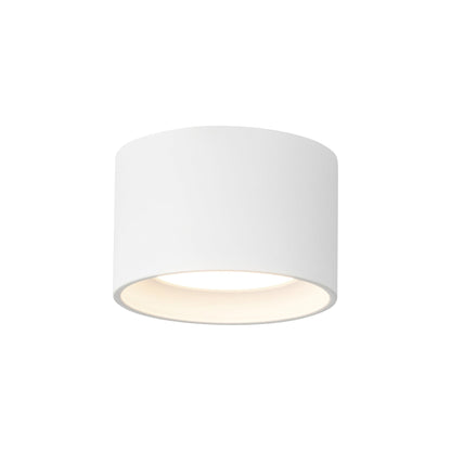 Uma LED Semi Flush Mount Ceiling Light in White (5.5-Inch/3.5-Inch).