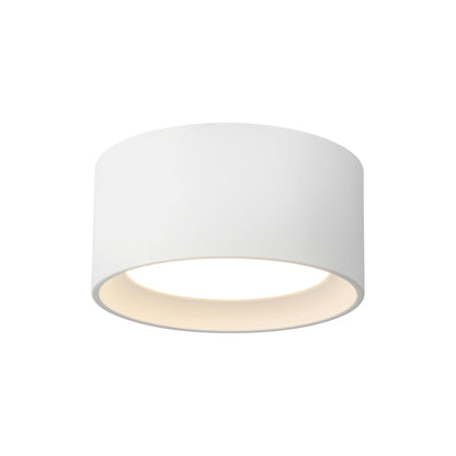 Uma LED Semi Flush Mount Ceiling Light in White (7.25-Inch/3.5-Inch).