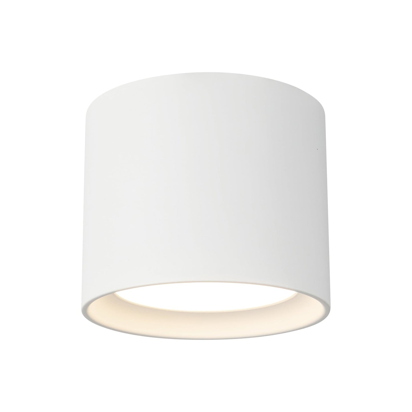 Uma LED Semi Flush Mount Ceiling Light in White (7.25-Inch/6-Inch).