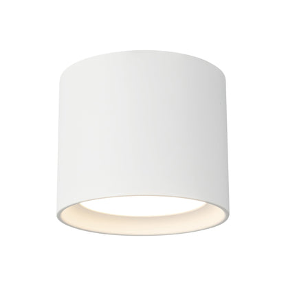 Uma LED Semi Flush Mount Ceiling Light in White (7.25-Inch/6-Inch).