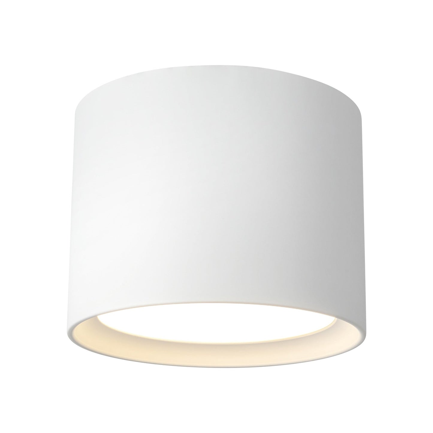 Uma LED Semi Flush Mount Ceiling Light in White (9.13-Inch/7-Inch).