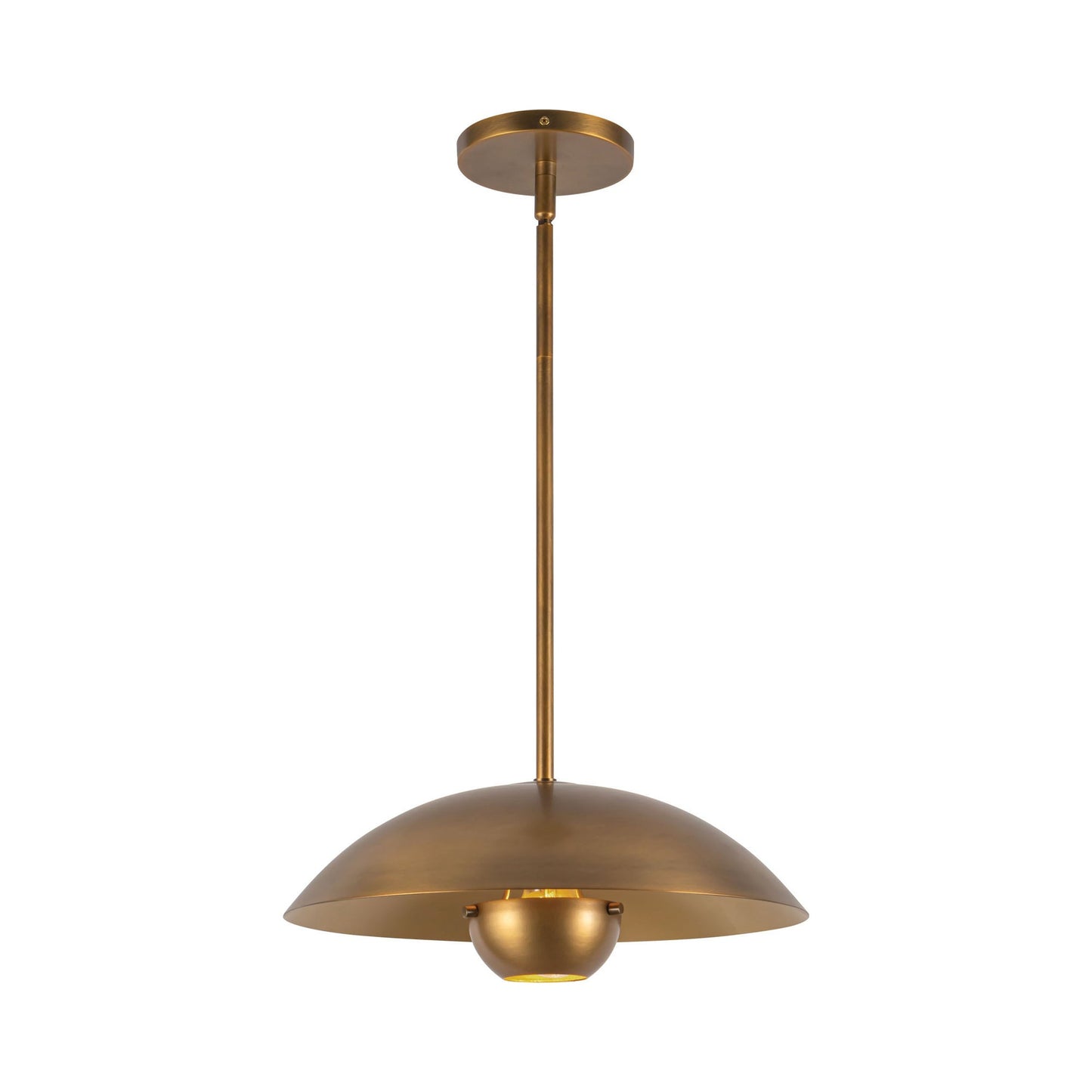 Umbra Pendant Light in Vintage Brass.