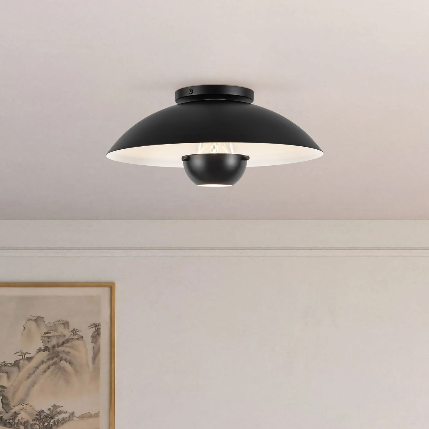 Umbra Semi Flush Mount Ceiling Light in Detail.