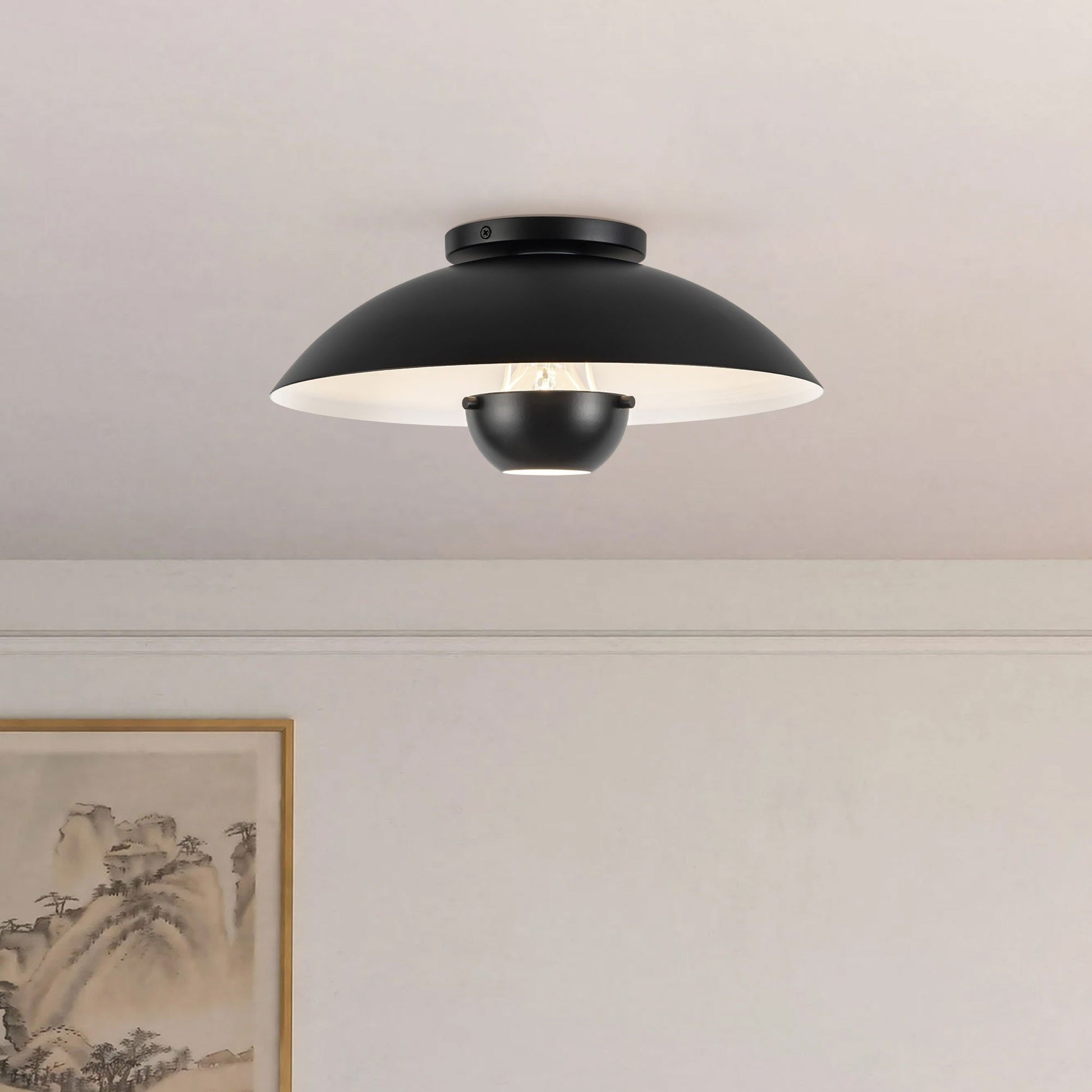 Umbra Semi Flush Mount Ceiling Light in Detail.