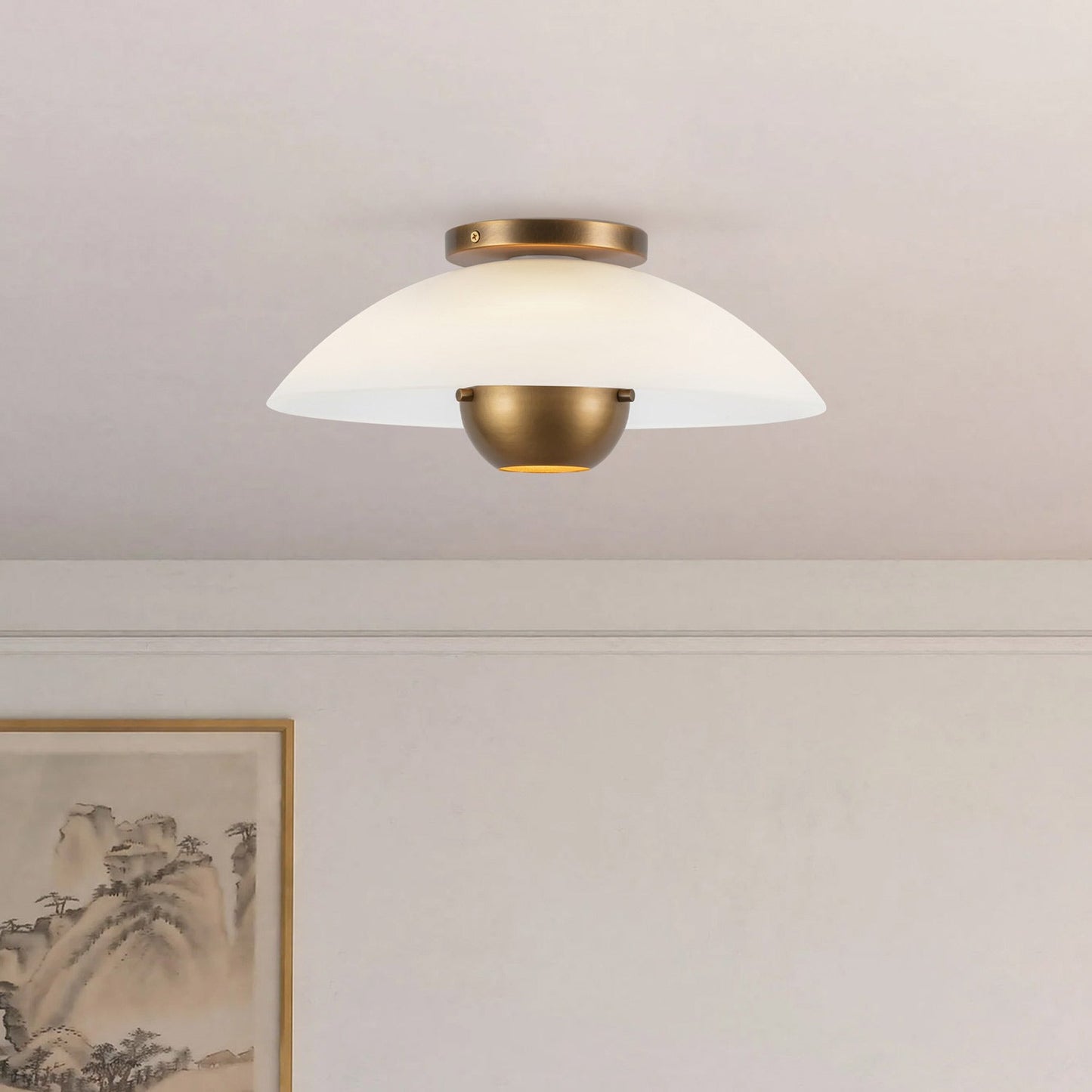 Umbra Semi Flush Mount Ceiling Light in Detail.
