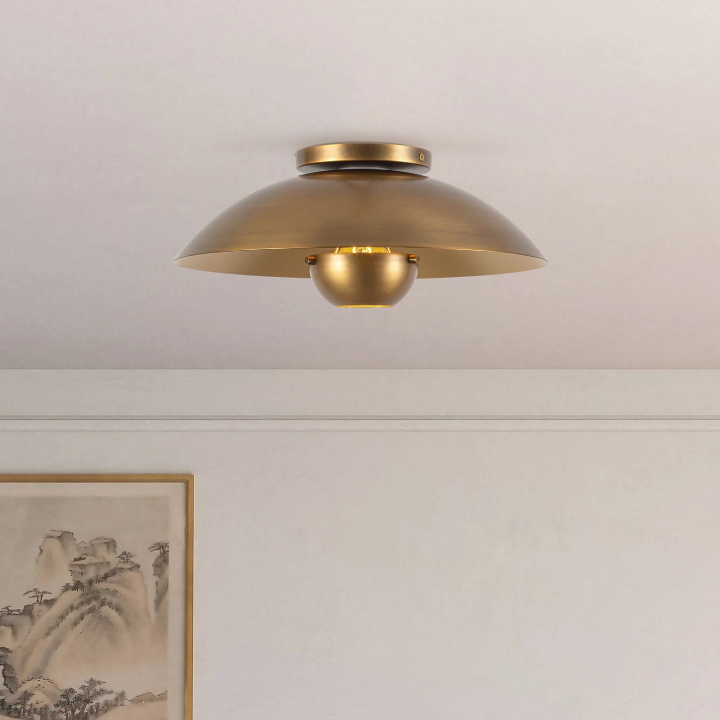 Umbra Semi Flush Mount Ceiling Light in Detail.