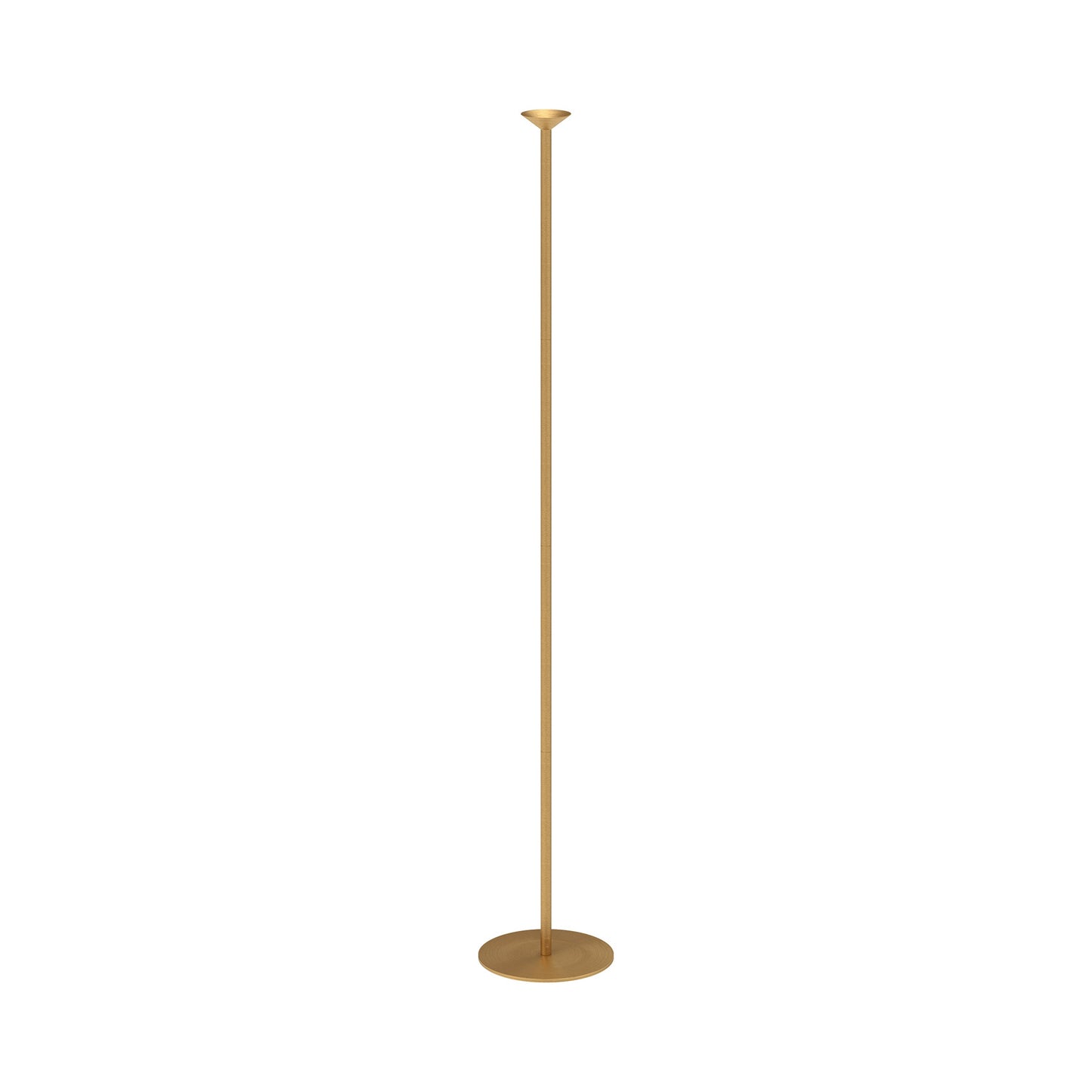 Valor LED Floor Lamp in Brushed Gold.
