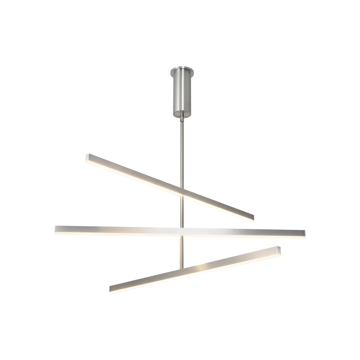 Vega LED Chandelier in Brushed Nickel (45-Inch).