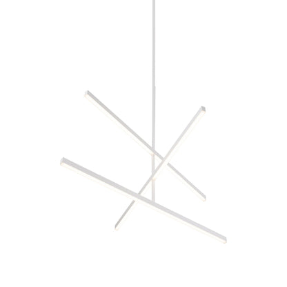 Vega LED Chandelier in White (45-Inch).