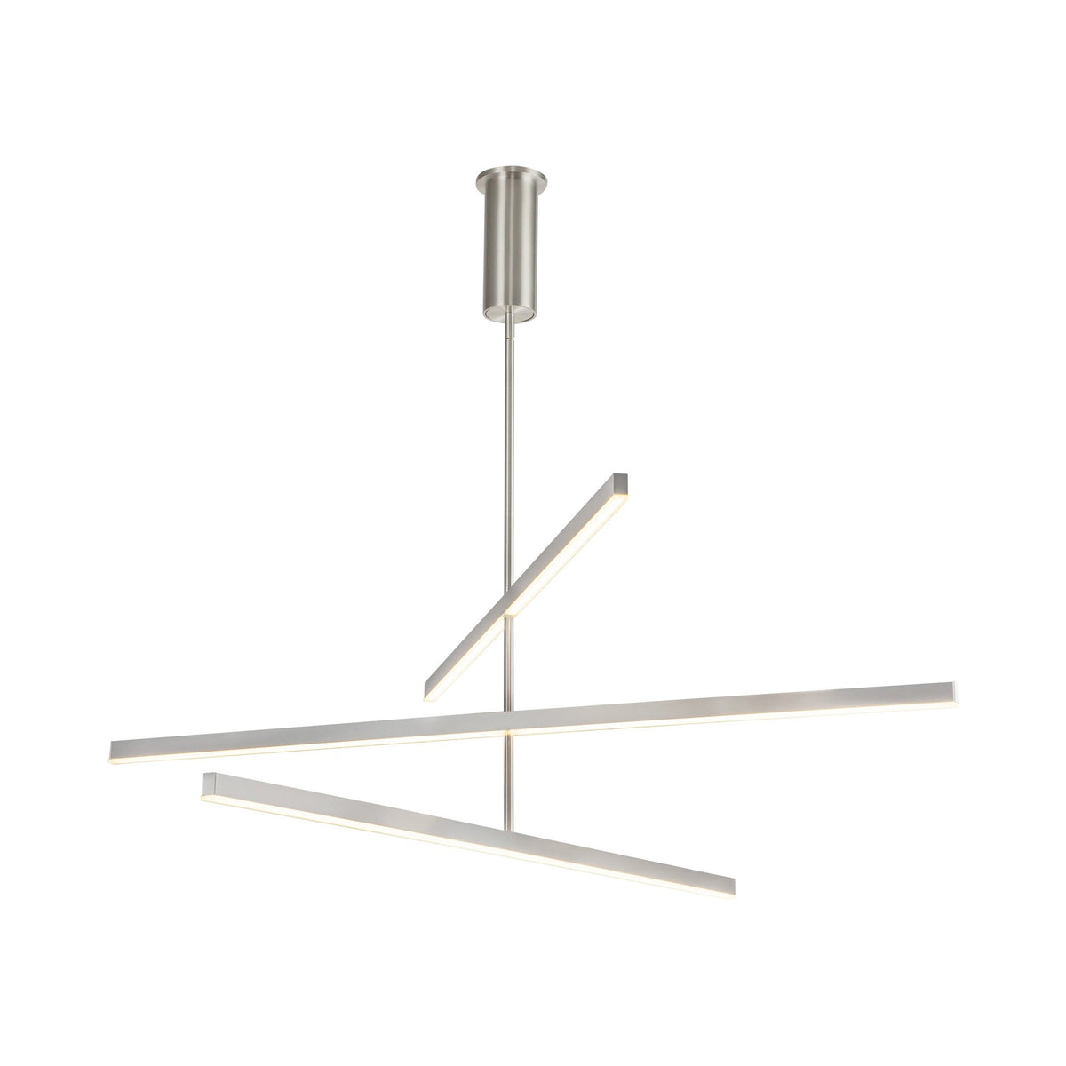 Vega LED Chandelier in Brushed Nickel (56-Inch).