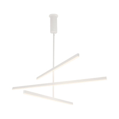 Vega LED Chandelier in White (56-Inch).