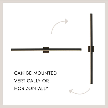 Vera LED Bath Vanity Light in Detail.