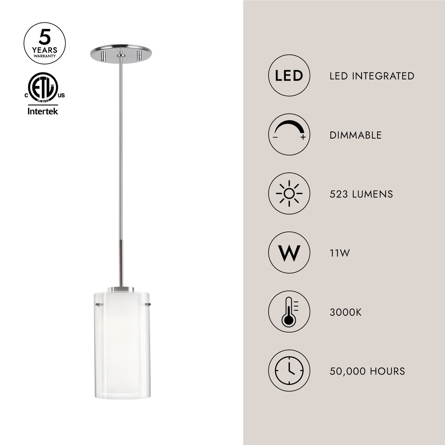 Verona LED Pendant Light in Detail.