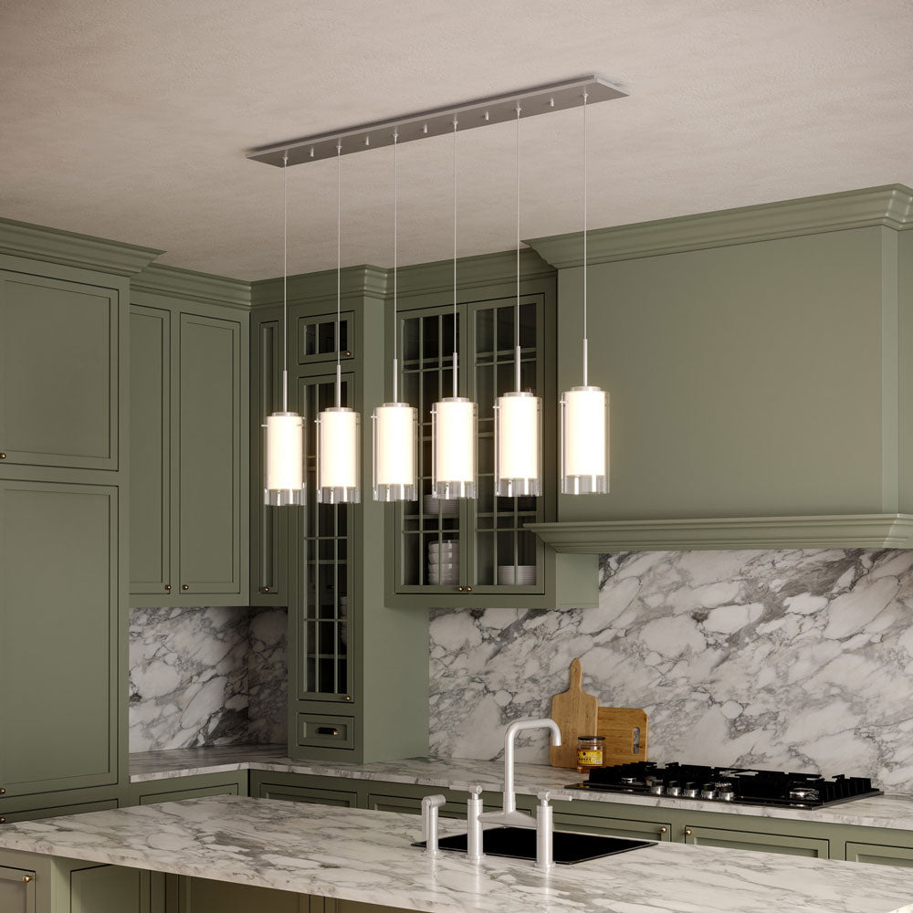Verona Multi Light LED Pendant Light in kitchen.