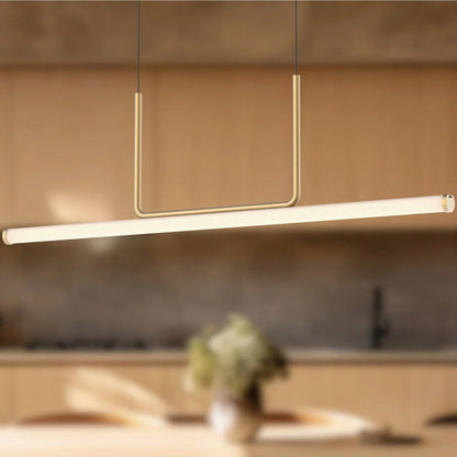 Vesper LED Linear Pendant Light in kitchen.