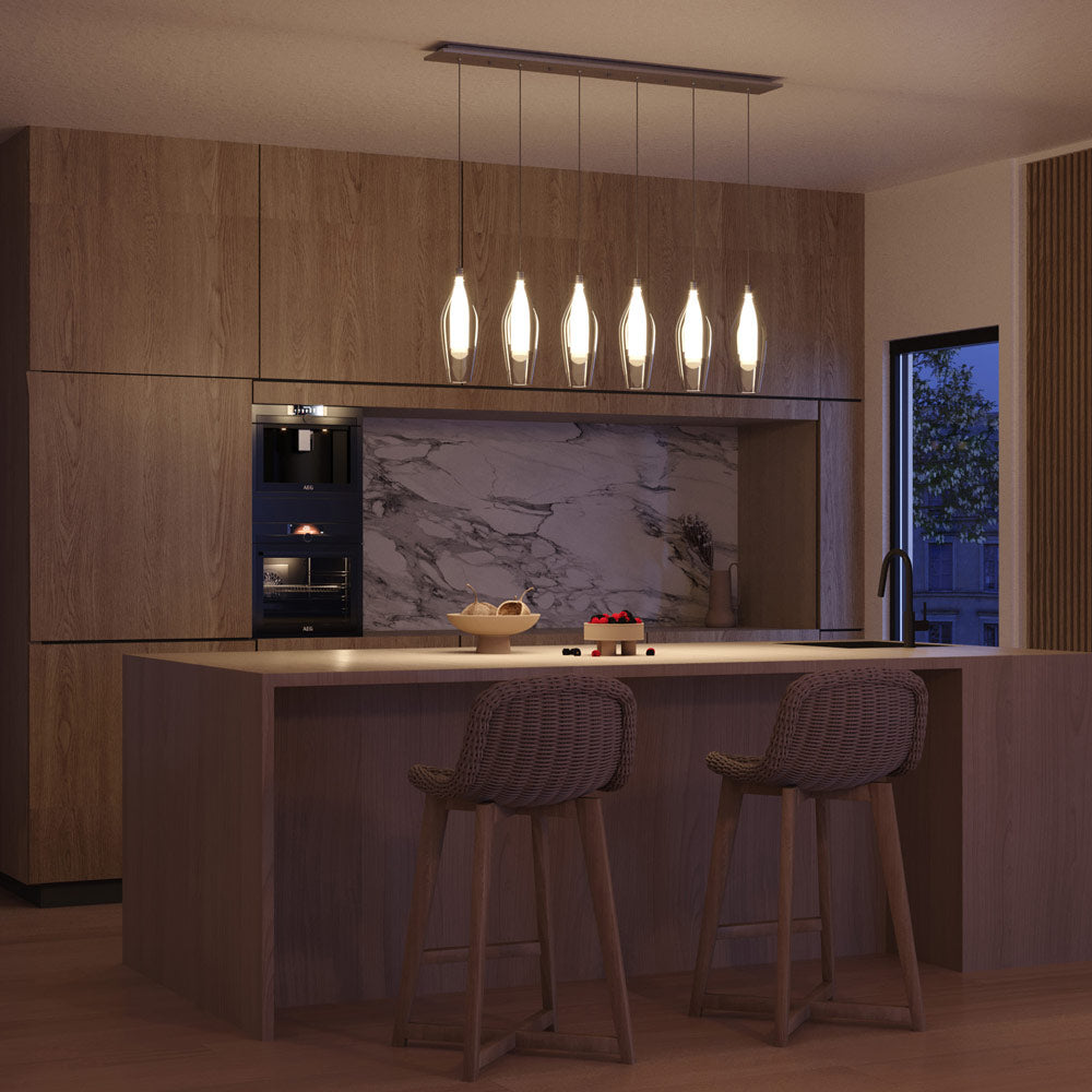 Victoria MP3004 Multi Light LED Pendant Light in kitchen.