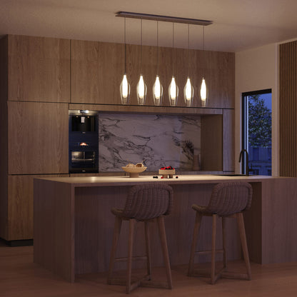 Victoria MP3004 Multi Light LED Pendant Light in kitchen.