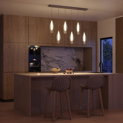 Victoria MP3004 Multi Light LED Pendant Light in kitchen.