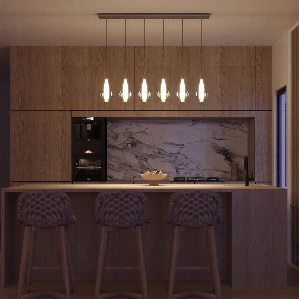 Victoria MP3005 Multi Light LED Pendant Light in kitchen.