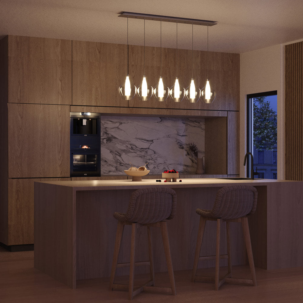 Victoria MP3007 Multi Light LED Pendant Light in kitchen.