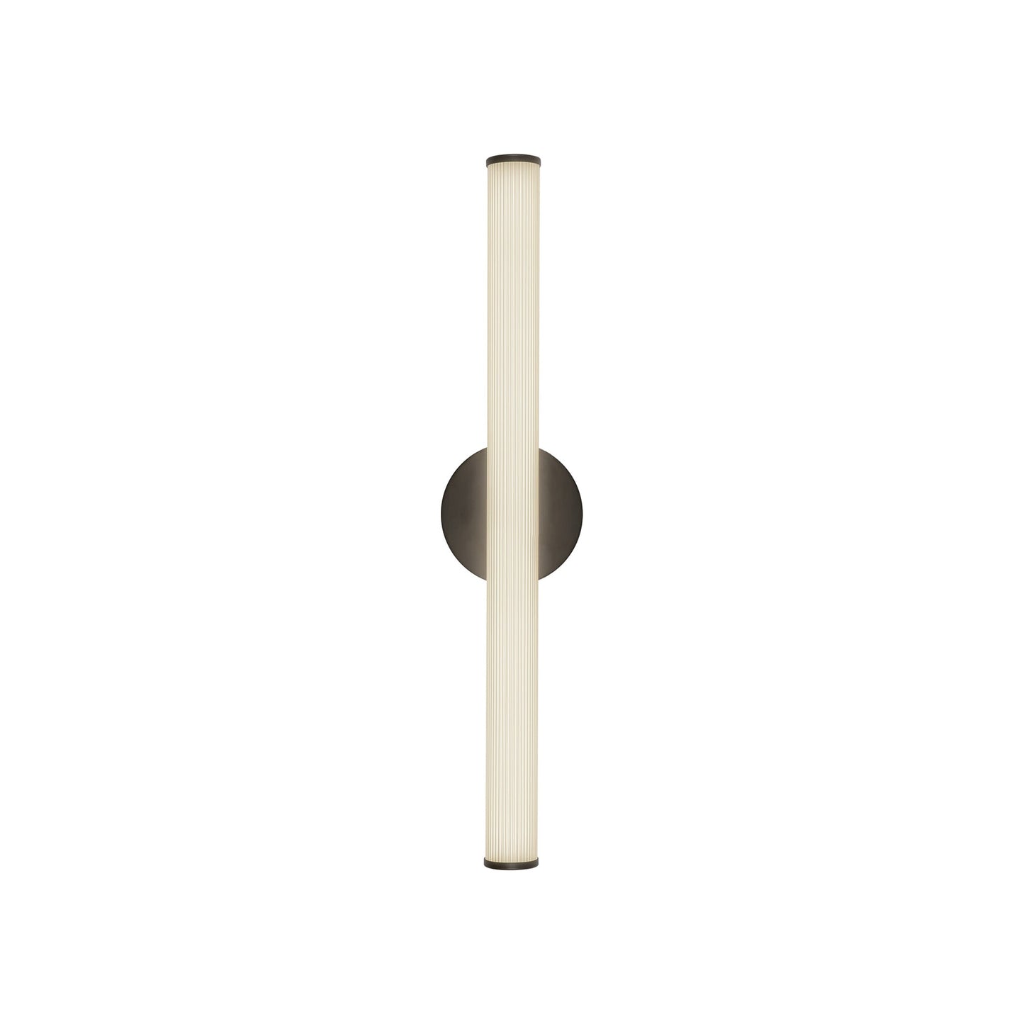 Vire LED Bath Wall Light in Black (24.13-Inch).