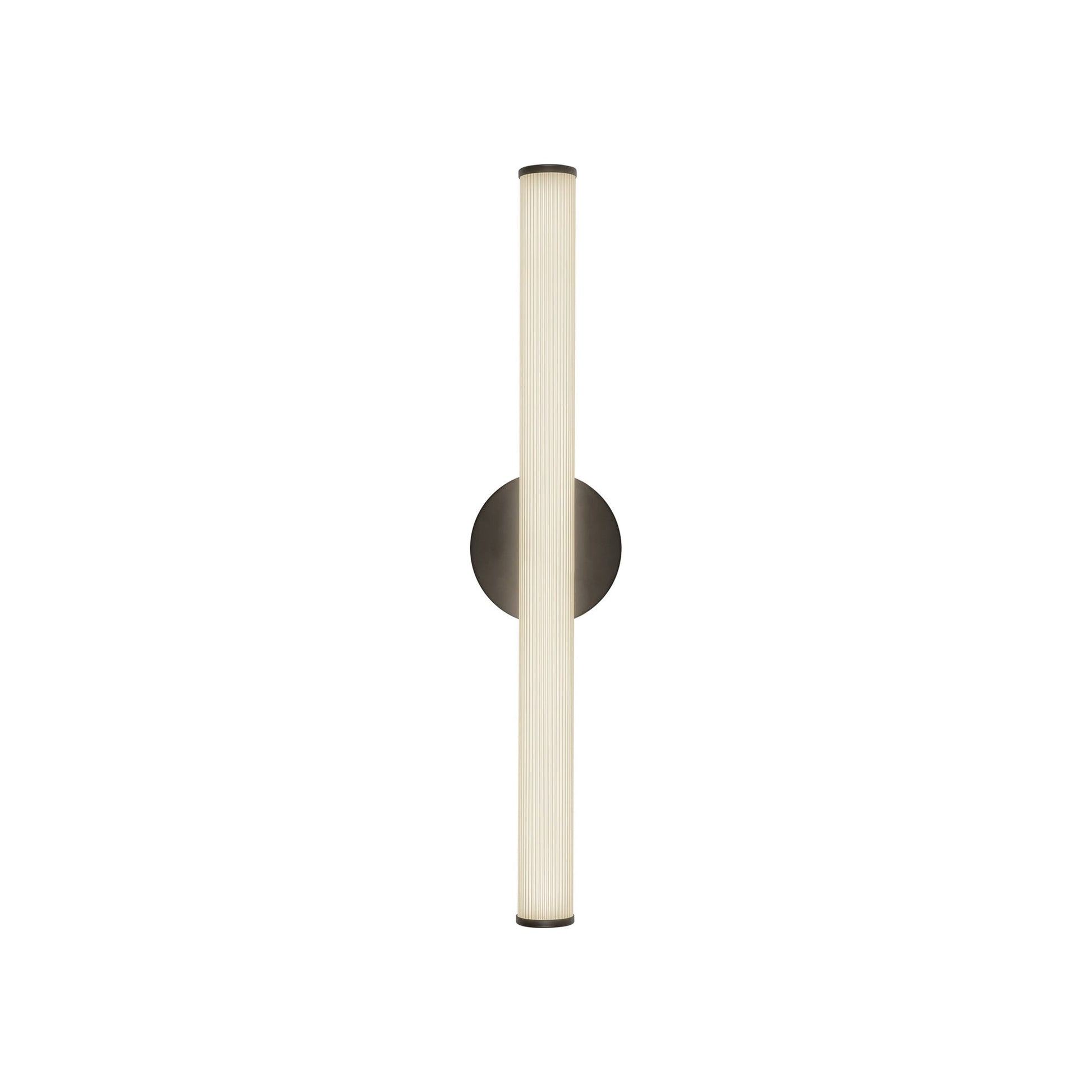 Vire LED Bath Wall Light in Black (24.13-Inch).