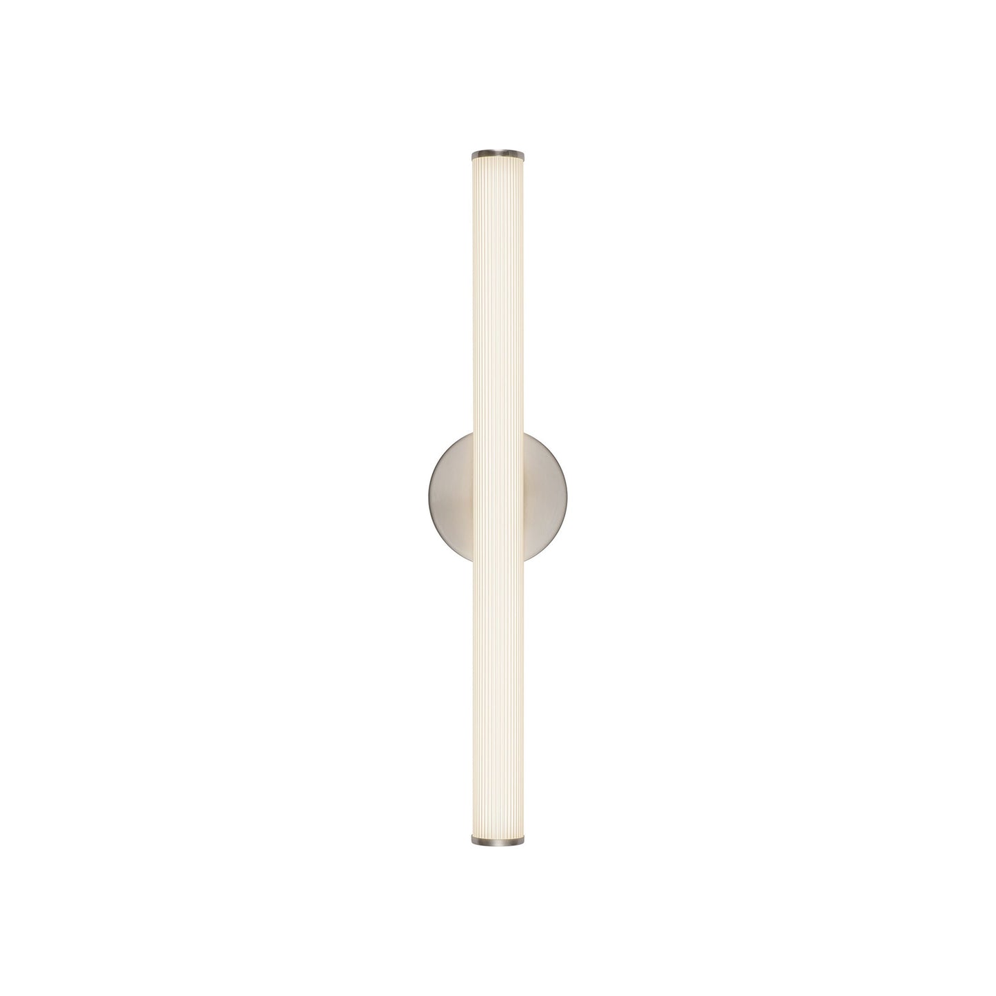 Vire LED Bath Wall Light in Brushed Nickel (24.13-Inch).