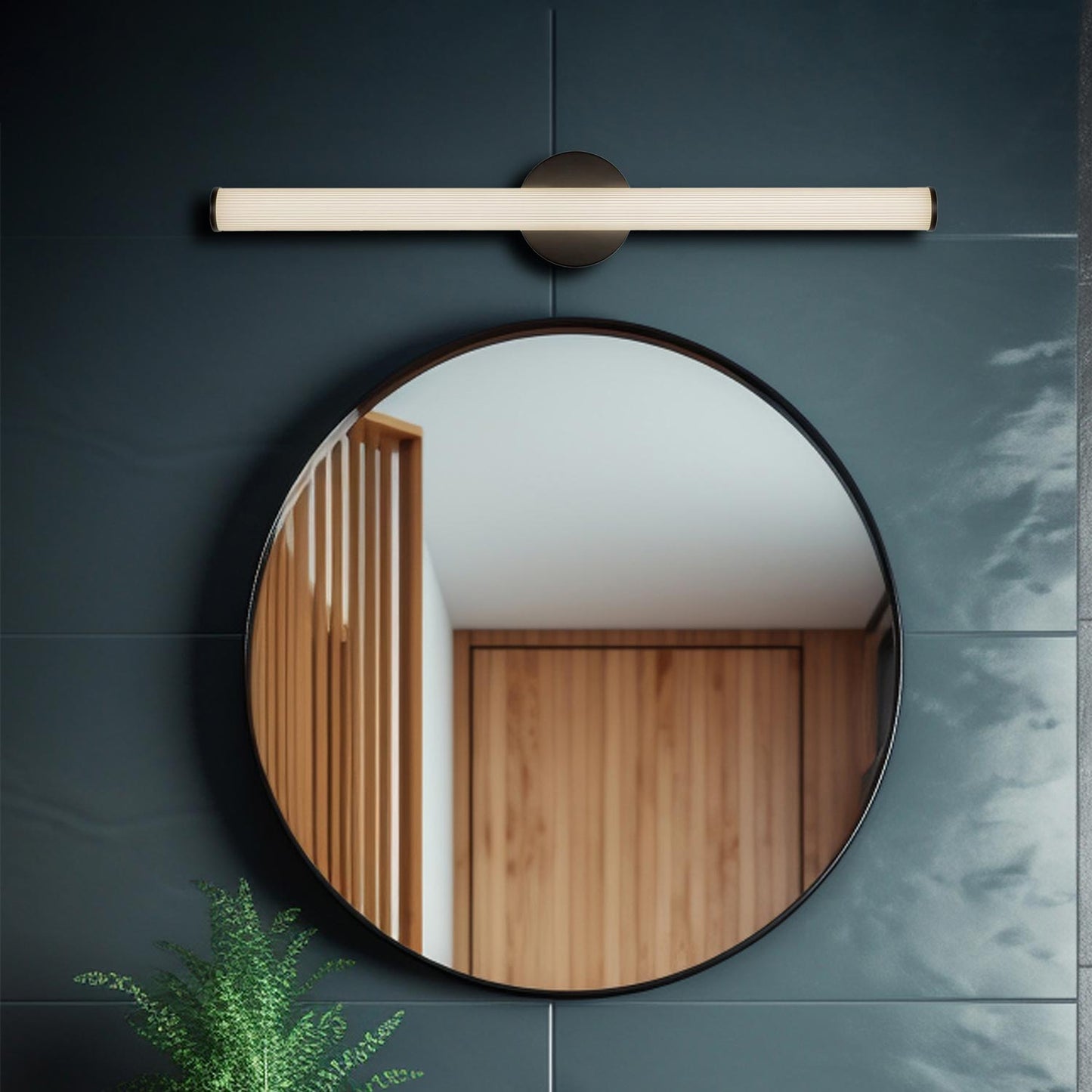 Vire LED Bath Wall Light in Detail.