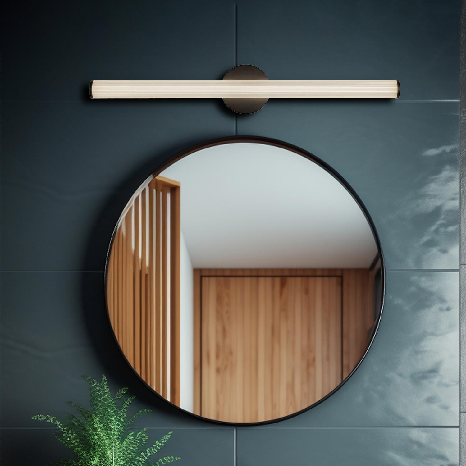 Vire LED Bath Wall Light in Detail.