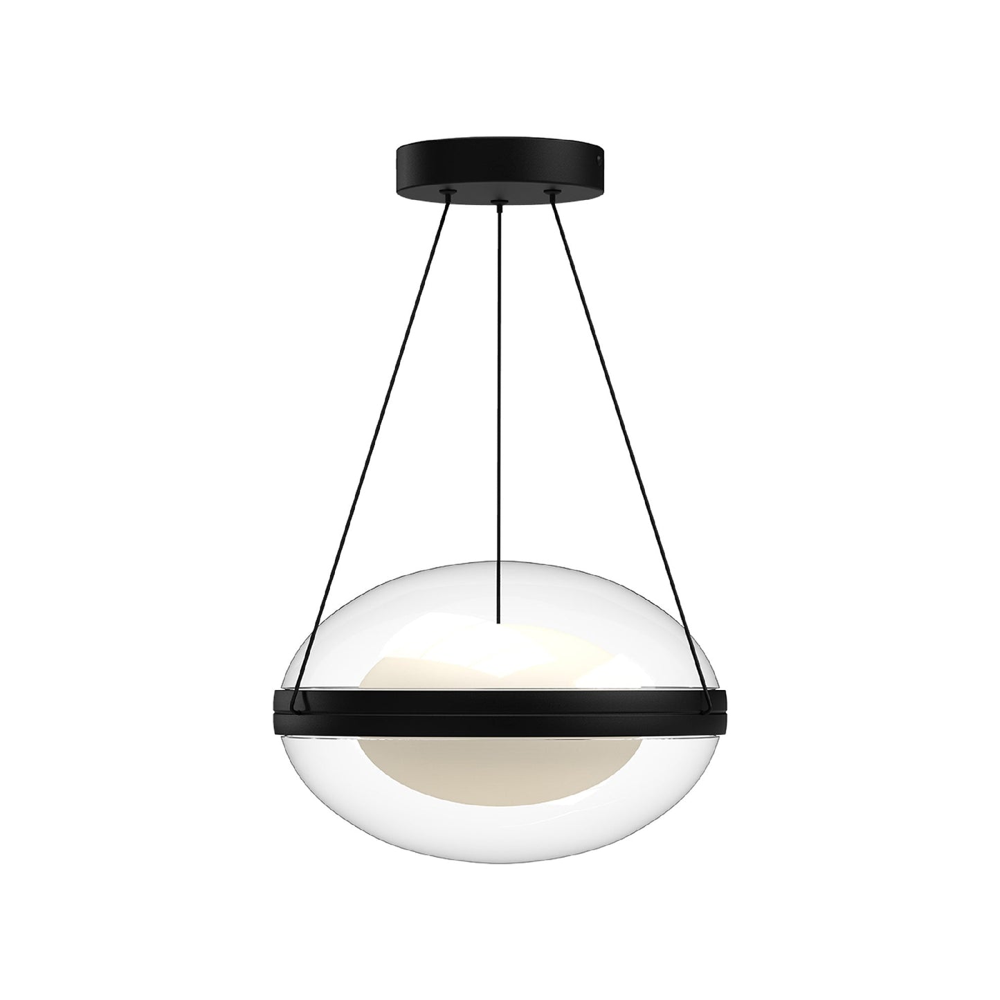 Virgo LED Pendant Light in Black (Small).