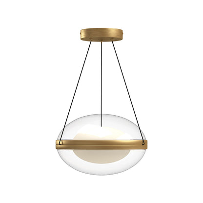 Virgo LED Pendant Light in Brushed Gold (Small).  