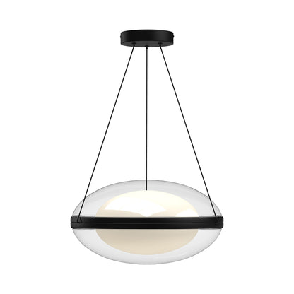 Virgo LED Pendant Light in Black (Large).