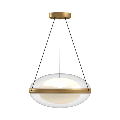 Virgo LED Pendant Light in Brushed Gold (Large).