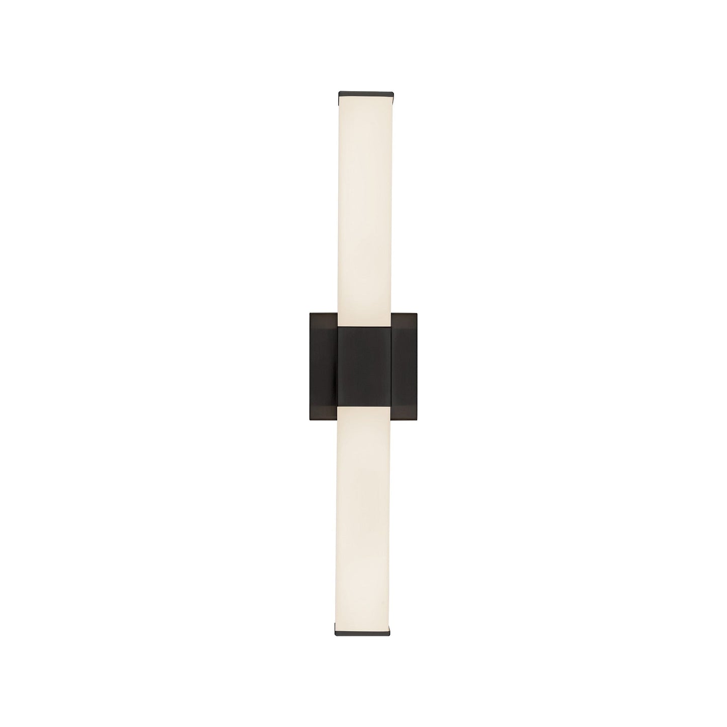 Vivi LED Bath Wall Light in Black (24.13-Inch).